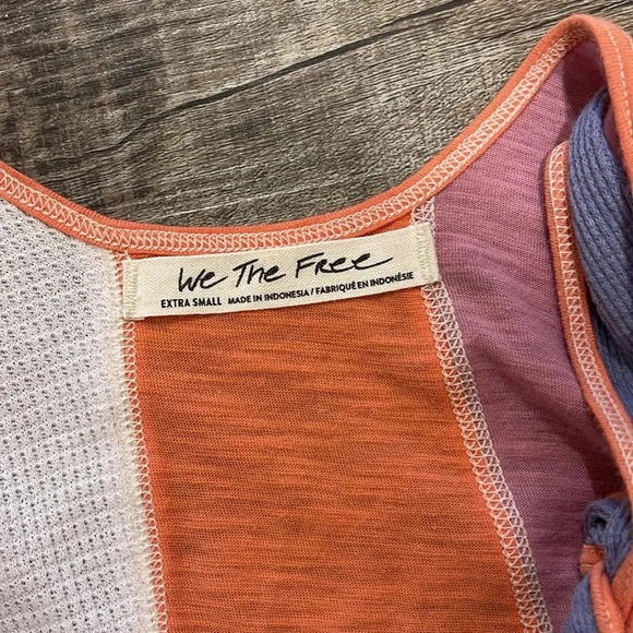 We The Free - Carousel Tank - Blue/Pink/Peach - Size X-Small - Gently Used!! - Picture 9 of 11